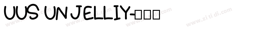 UUS UN JELLIY字体转换